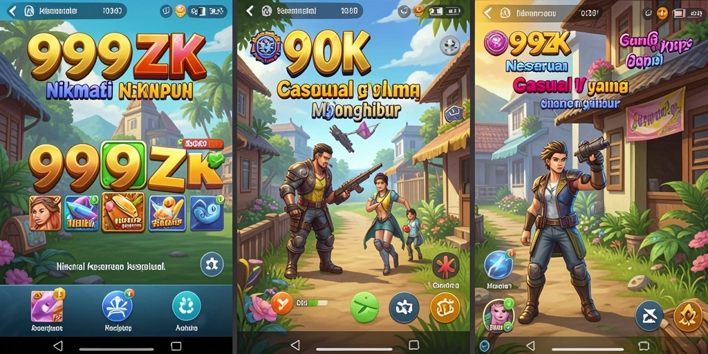 Tampilan gameplay <strong>999ZK</strong> yang ceria dan menghibur.