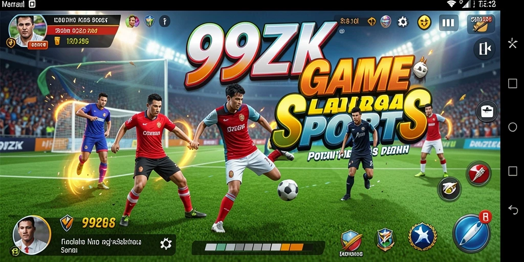 Screenshot utama 99ZK menampilkan aksi olahraga yang mendebarkan.
