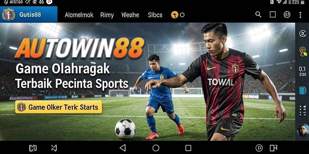 Gambaran permainan AUTOWIN88 dengan grafis yang menarik dalam aksi olahraga.
