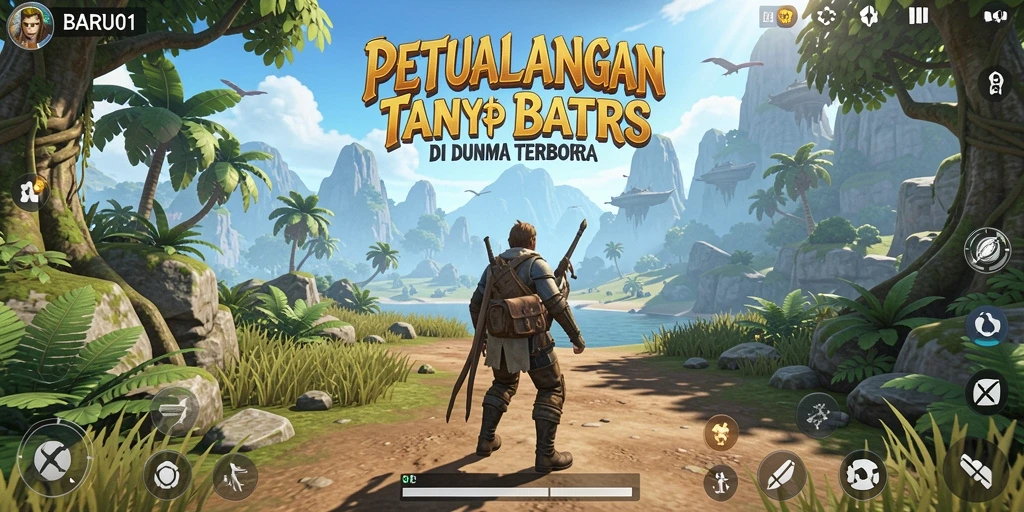Tangkapan layar dari gameplay Open World yang menakjubkan di BARU01.