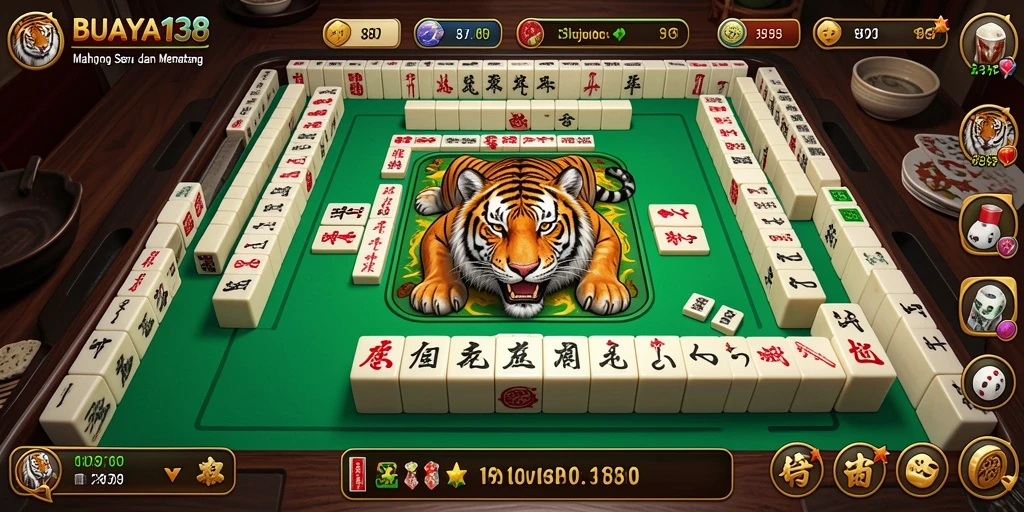 Screenshot BUAYA138 menampilkan gameplay Mahjong yang menarik.