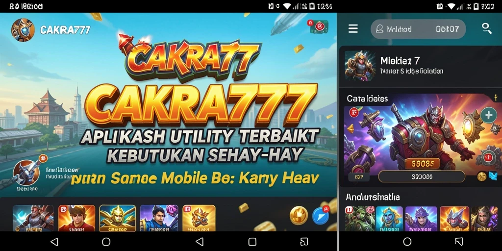 Tampilan antarmuka utama CAKRA777 yang sederhana dan fungsional.