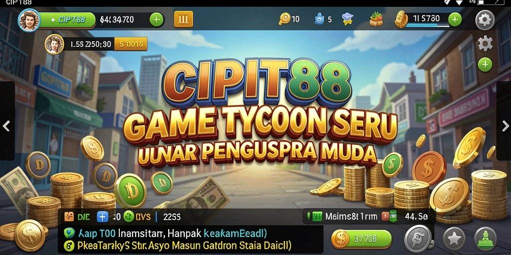 Tangkapan layar gameplay CIPIT88 menampilkan strategi bisnis yang mendebarkan.