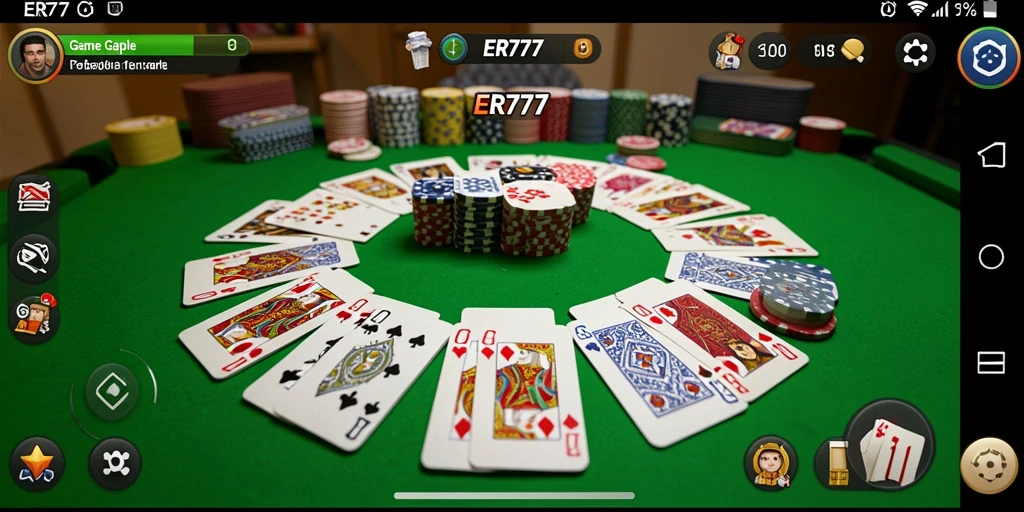 Tampilan gameplay Gaple yang seru di ER777.