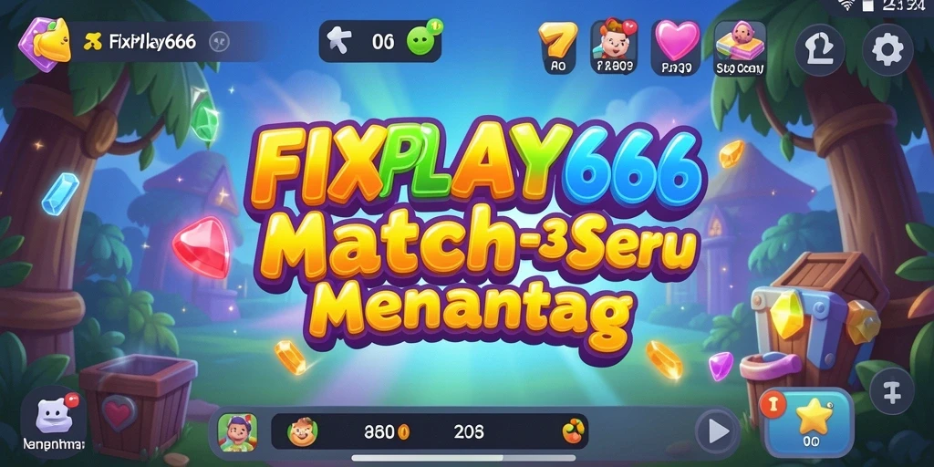 Tampilan gameplay FIXPLAY666 dalam momen mencocokkan item.