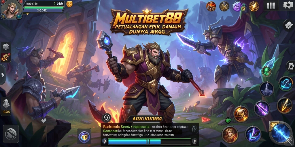 Tampilan gameplay seru dalam MULTIBET88 yang menampilkan petualangan ARPG.