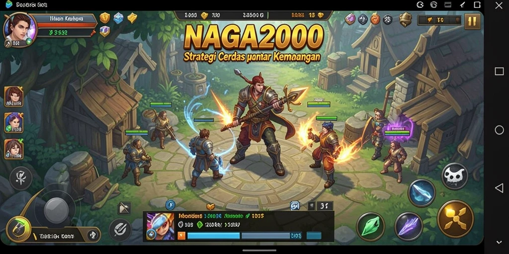 Tampilan strategi yang mendebarkan dalam NAGA2000.