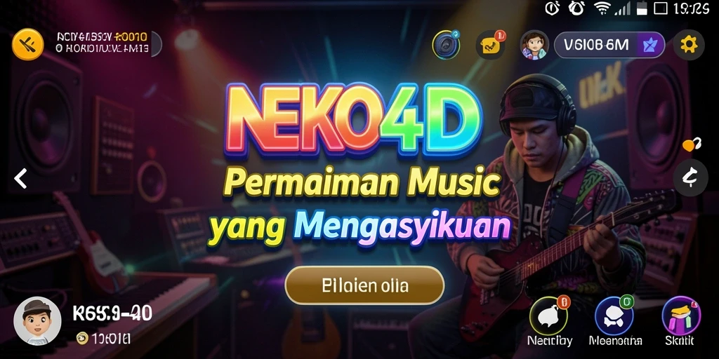 Screenshot gameplay NEKO4D dengan alunan musik yang mengasyikkan.