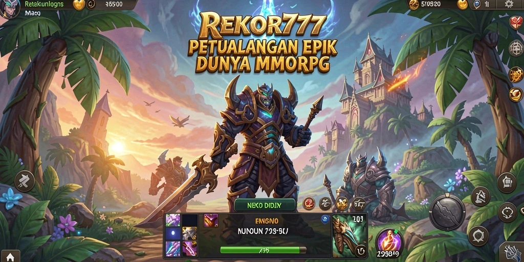 Screenshot gameplay menunjukkan aksi seru di dunia MMORPG.