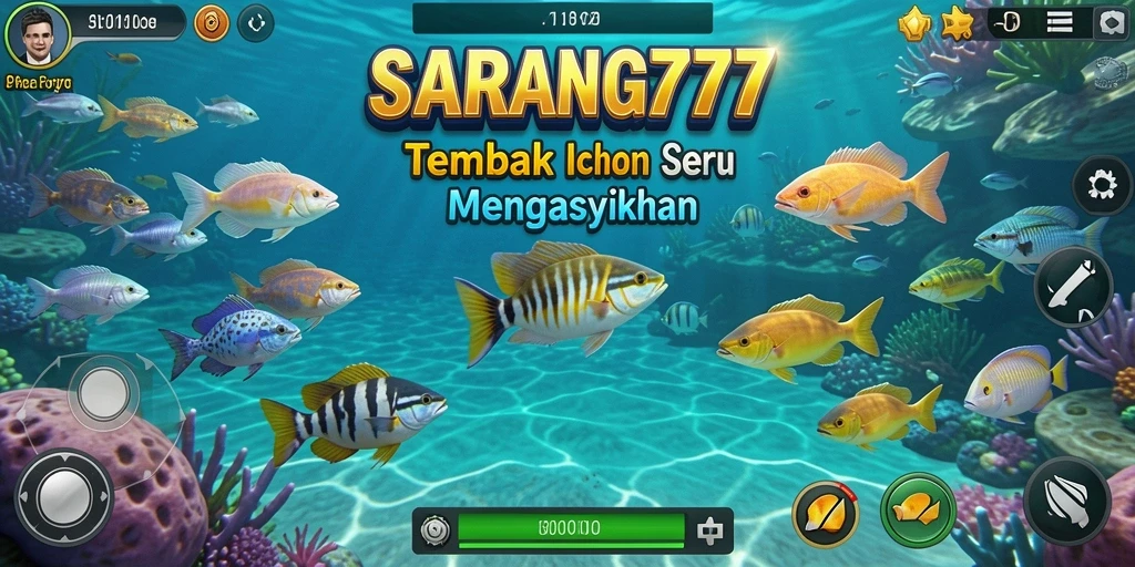 Tampilan menarik dari gameplay Tembak Ikan SARANG777.