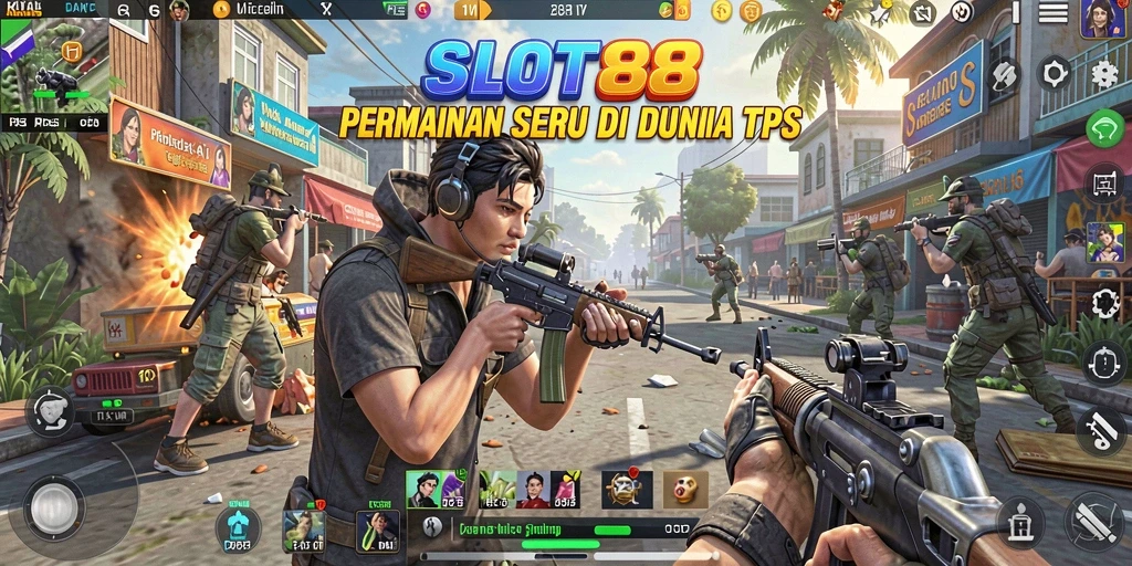Screenshot menunjukkan aksi seru permainan SLOT88 di TPS.