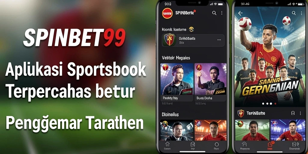 Tampilan antarmuka SPINBET99 dengan berbagai pilihan taruhan olahraga.