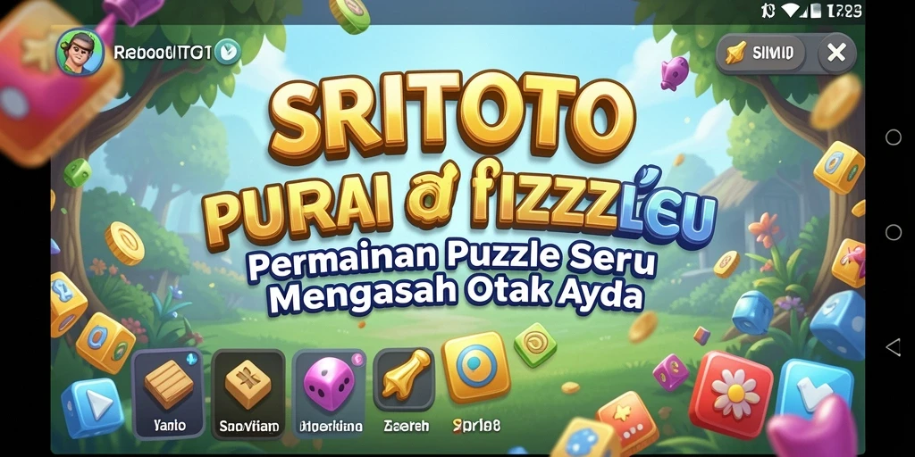 Screenshot gameplay SRITOTO yang menunjukkan tantangan puzzle seru.