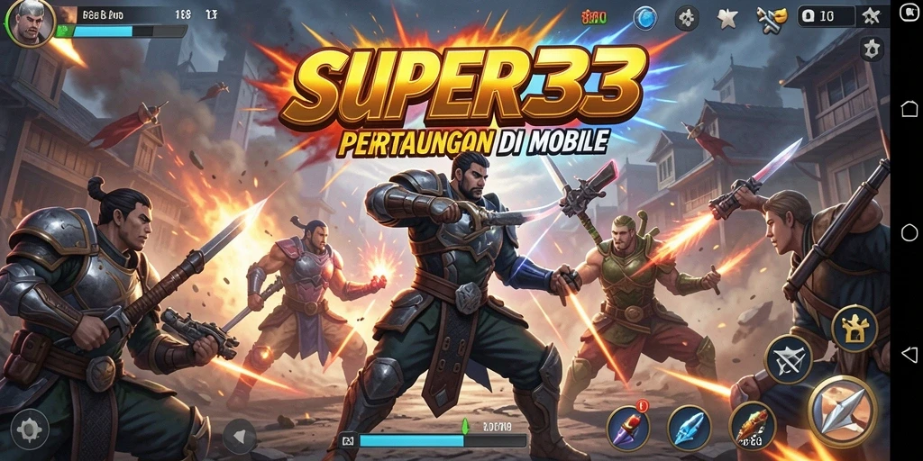 Screenshot menampilkan aksi seru dalam pertarungan Fighting.
